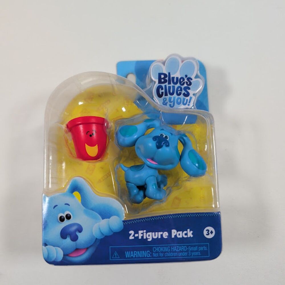 Blue's Clues & You Blue & Pail 2 Figure Pack Just Play 2020 NEW Sealed